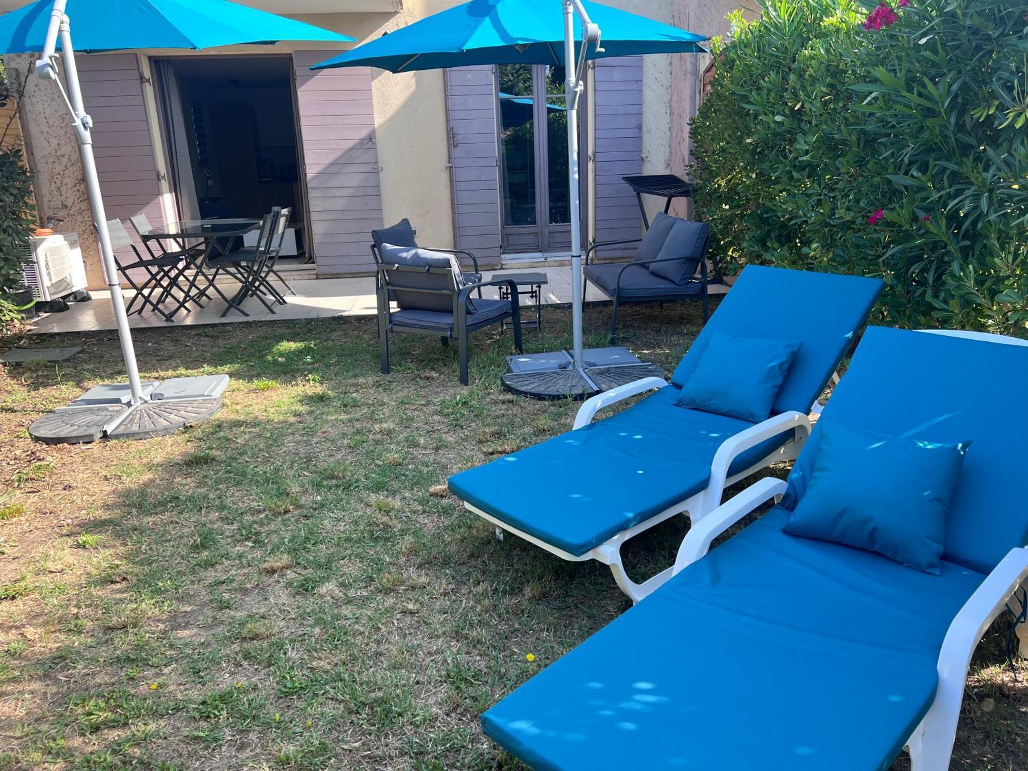 Appartement T2 Avec Jardin Prive, Piscine Et Barbecue Lorgues Exterior photo